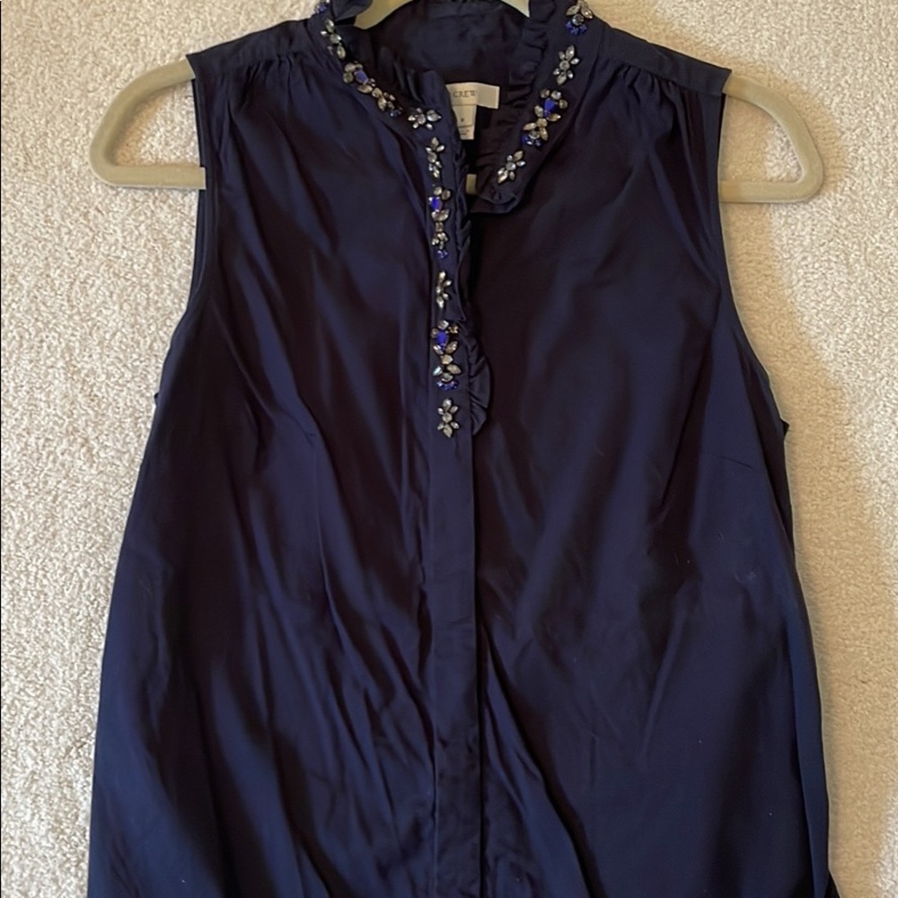 Jcrew Sparkle Collared Top